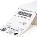 4"x6" Reusable Thermal Direct Labels Fanfold Compatible with Zebra Rollo Permanent Adhesive-500 Pack