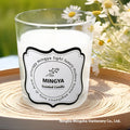 Wholesale 220g Transparent Glass Aromatherapy Candle Holders Large Capacity ScentedCandle Lanterns for Living Room Ornaments