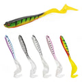 Soft Fishing Lure 11.5cm 6.1g Long Tail Maggot Worm Bait Swim Bait Saltwater Bass Artificial Bait Fishing Frog Lure