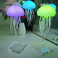 Newly Upgraded Gradient Color Remote Control Jellyfish Lamp Portable 3D Dancing RGB Atmosphere Table Light for Home Decor Gifts