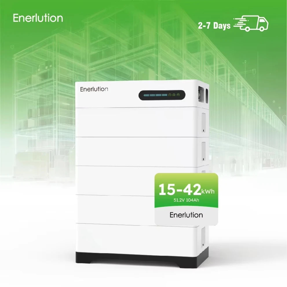 High-Voltage Stackable LiFePO4 Battery 35kWh 37kWh 104Ah 6000+ Cycles Lithium Battery for Commercial Solar Rooftops