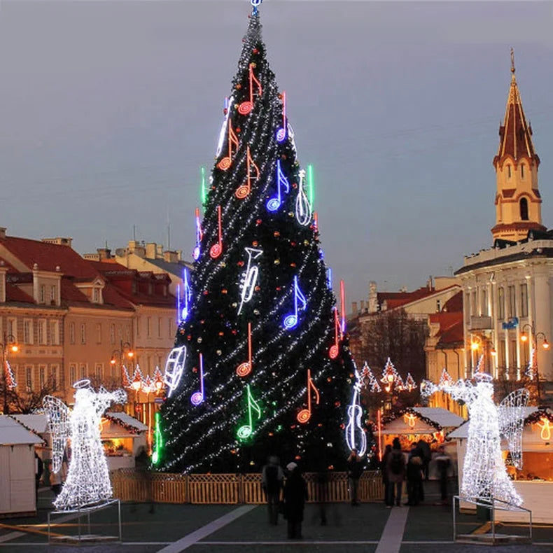 Customized 5m 6m 7m 8m Giant Christmas Tree with Walk Through Door Gate Metal for Led Lighting
