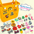 Popular Custom New Designer 2D PVC Baseball Basketball Bag Accessories Cute Colorful Words Bag Charms Luxury for Women's Bag