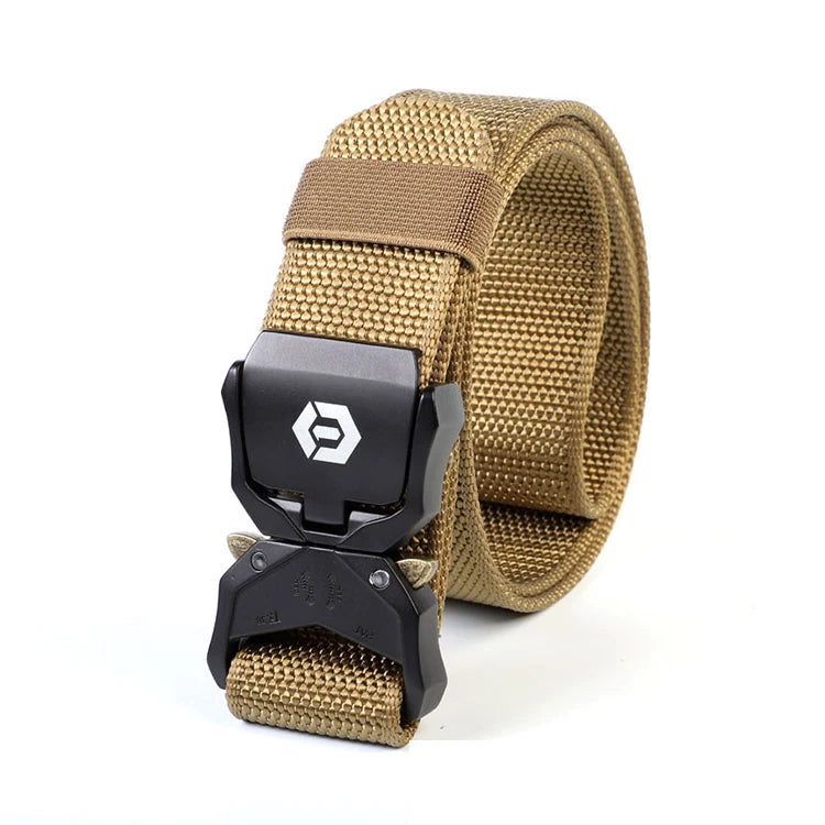 Custom Logo Tactical Nylon Belt with Quick Release Aluminum Alloy Grade Fabric Belts