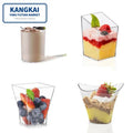 Hot Sale Transparent Dessert Mousse Cup Plastic Disposable Pudding Ice Crean Cup Baking Equipment Tools Cake
