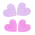 New Jelly Color Flat Back Resin Rhinestone Heart Patches Hot Fix Strass Applique Motif for Garment Decoration Accessories