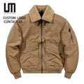 Clearance Sales Men's Winter Jacket Autumn Windproof Warm Coat Casual Loose Fit Polyester Plus Size Outerwear with Fur Collar