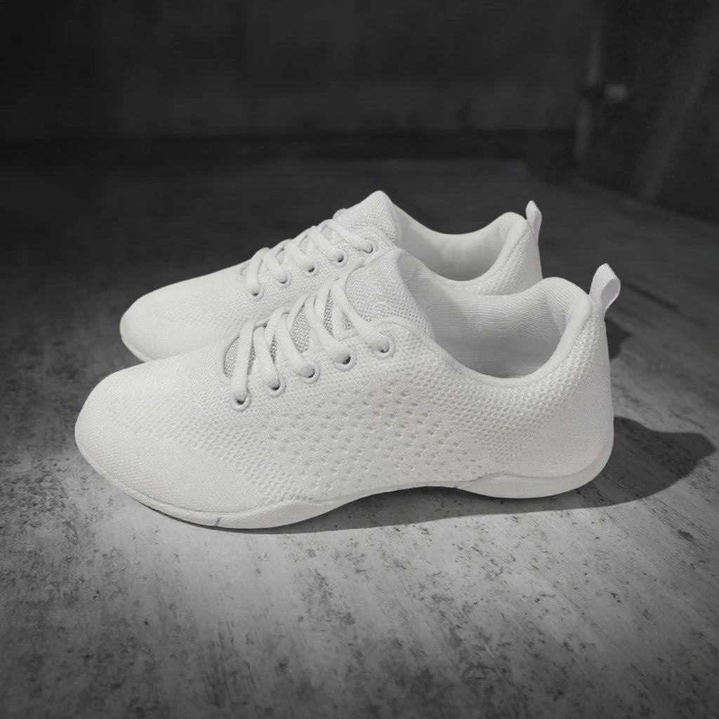 Custom Women's Dance Shoes White Fitness Black  Cheerleading Shoes Factory Customization Cheer Athletic Training Mesh Shoes