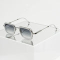 LMA 3405 Hot Selling Retro Brand Silver Frame Gradient Lens Custom Logo Shades High Quality Women Acetate Sunglasses Men 2025