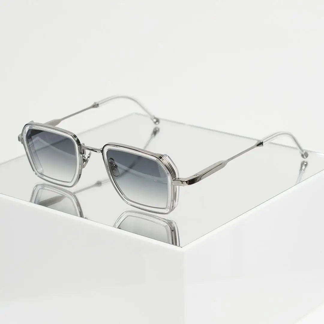 LMA 3405 Hot Selling Retro Brand Silver Frame Gradient Lens Custom Logo Shades High Quality Women Acetate Sunglasses Men 2025