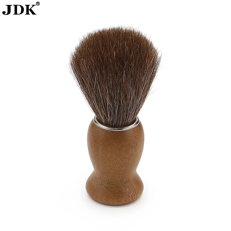 Quality Horse Hair Brush Bamboo Wood Shaving Brush Horse Hair Badger Bristle Barber Men Shaving Brush