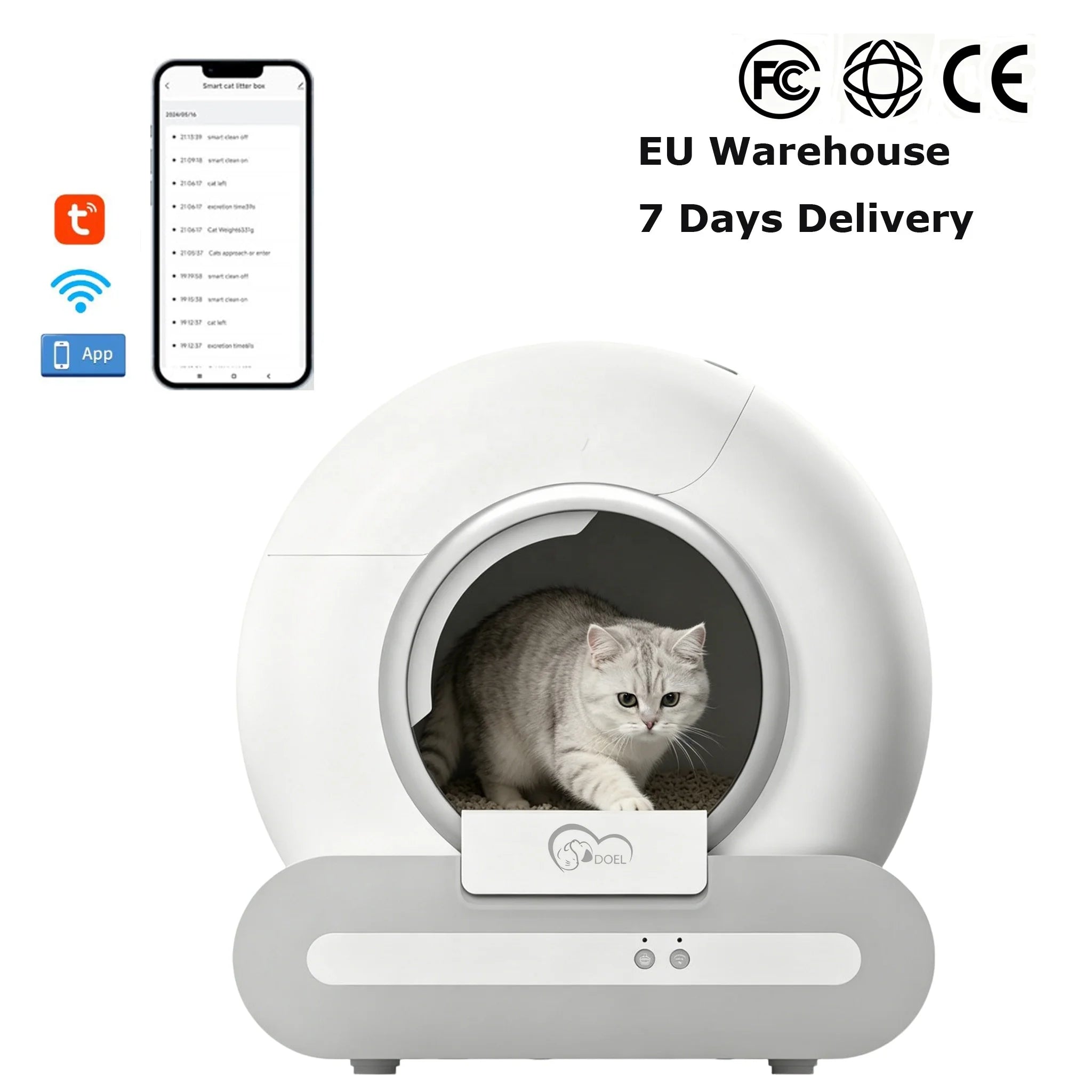 2026 Upgrade Ti+ Automatic Smart Cat Litter Box Areneros Para Gatos cat Self Cleaning Litter Box Intelligente Katzentoilette