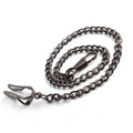 Bronze Vintage Clock Men Women Key Chain Pocket Chain