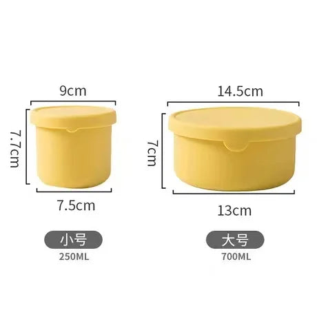 New Design Reusable Silicone Bowl Lunch Box Silicone Food Container with Lid