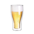 CnGlass Direct Factory Whiskey Cup Handmade Double Wall Borosilicate Cold Insulated Pilsner Beer Glass Optimal for Your