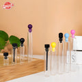High Borosilicate 0.5ml 1ml 3ml 5ml Small Clear Glass Tube Vials Glass Perfume Sample Bottles