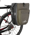 ASRQGOAL Bicycle Saddle Bag with Double Zipper Reflective Large Capacity Water Tail Bottle Pocket Riding Accessories