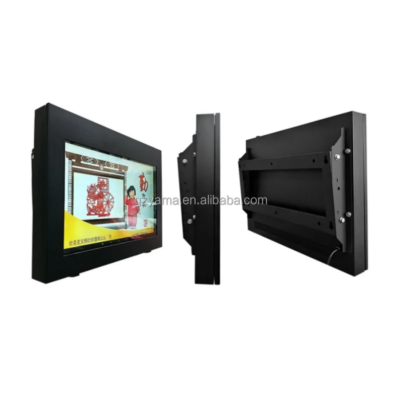 32 Inch Outdoor Wall Mount Digital Signage 2000nits High Brightness LCD Advertising Display with Cooling System