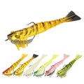 LETOYO Soft Lures 100mm 12g Sicilione Shrimp Worm Lure Wobbler Soft Prawn With Lead Head Hook Fishing Lure