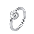 G23/ASTM F136 Titanium Captive Bead Ring Navel Lip Nail Eyebrow Body Piercing Women Jewelry
