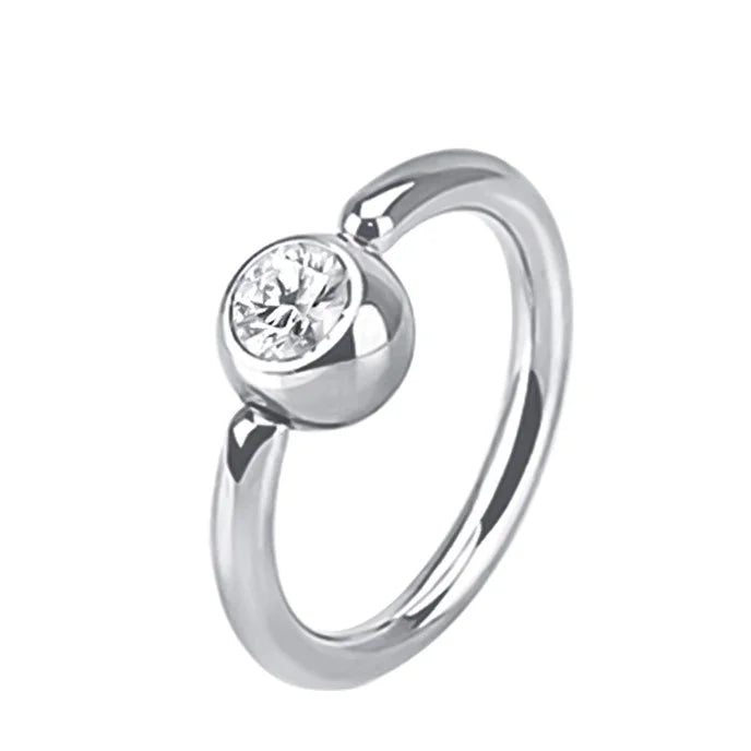 G23/ASTM F136 Titanium Captive Bead Ring Navel Lip Nail Eyebrow Body Piercing Women Jewelry