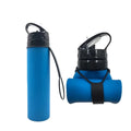 Factory Wholesale 450ml 600ml Breakage-Proof Silicone Foldable Cycling Water Cup Outdoor Sports Large Capacity Water Bottle