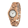 Handmade Natural Wood Antique Business Fashion Sport Limited Edition Quartz Movement Women Watch with Gift Box