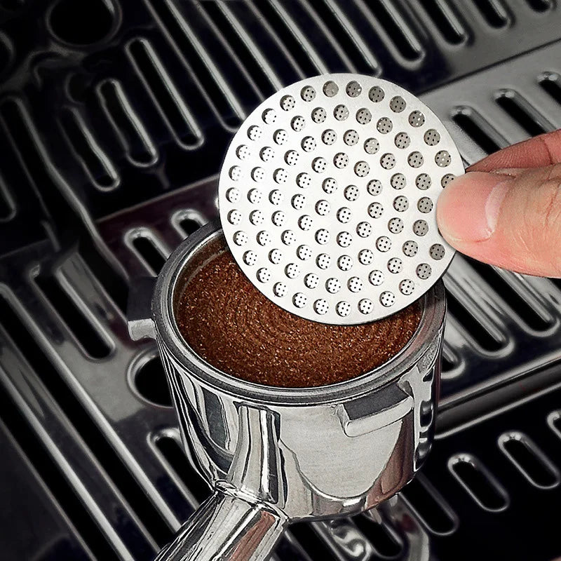Espresso Coffee Shower Puck Filter Stainless Steel Reusable Coffee Filter Disc Mesh Puck Screens