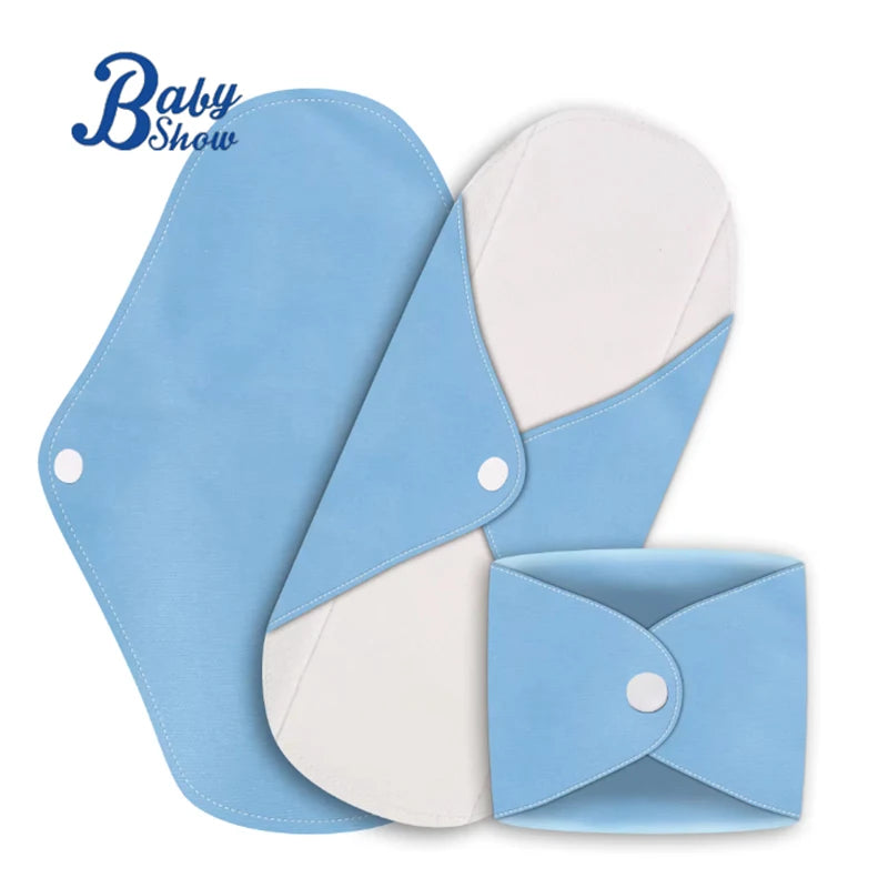 4pcs Breathable 18*25cm Menstrual Cloth Sanitary Pad Bamboo Cotton Reusable Maternity Skin-Friendly and Comfortable for Men