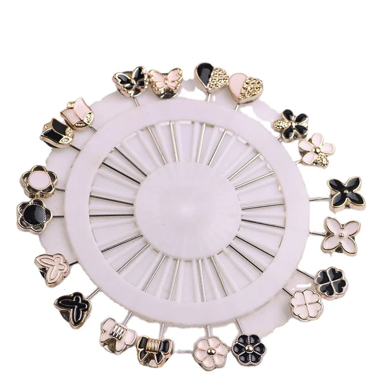 Ready to Ship Attractive Stainless Steel Abaya Muslim Dresses Brooch Hijab Scarf Pins Wedding