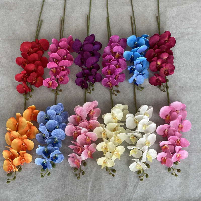 96cm 8head Phalaenopsis Artificial Flowers Moth Orchid