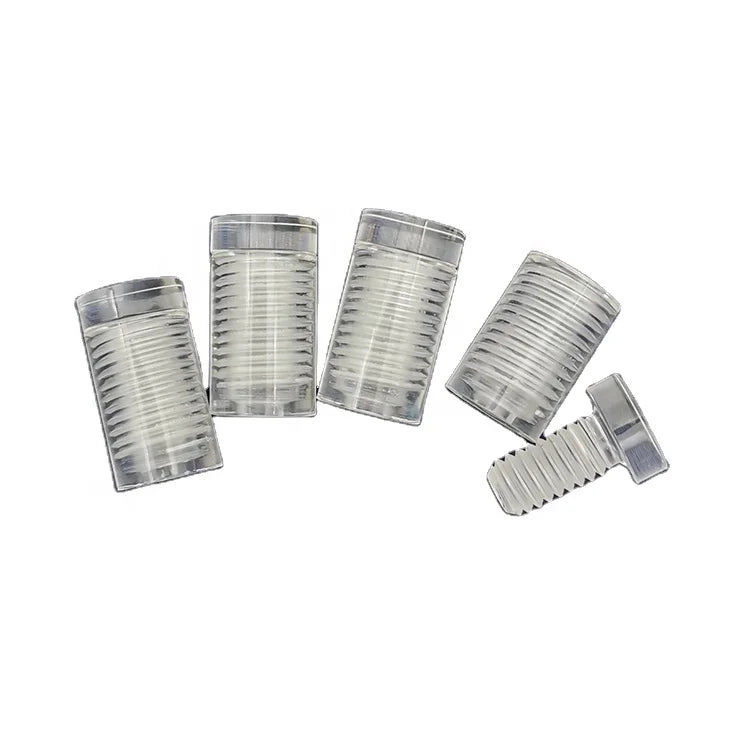 Factory Direct Walron WPC-1319-TR Polished Bright Transparent PC Cylinder Wall Mounted Door Sign Standoffs 13*19 House Sign