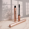 Custom Logo Fast Dry Waterproof Black Cruelty Free Vegan Long Lasting 5d Silk Fiber Lengthening Thickening Lash Mascara