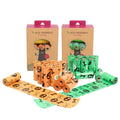 Factory Wholesale Custom Printed Scented Biodegradable Pet Dog Poop Waste Bag With Dispenser
