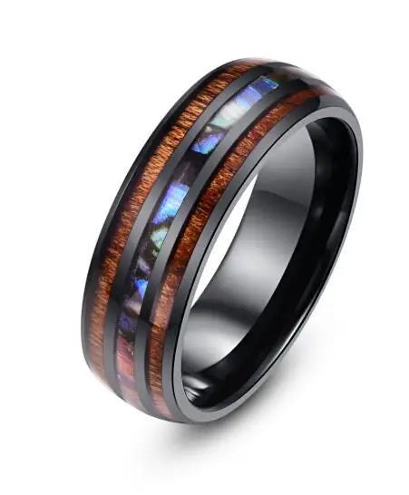 Duyizhao Hip Hop  Men Metal Ring New Arrivals Silver Plated Finger Ring Fashion Simple Stainless Steel Ring Jewelry