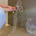 2021 Women Butterfly Tassel Earrings Pearl Crystal New Trendy Long Temperament All-match Earrings
