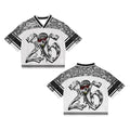 Custom Fashion Mesh Boxy American Football Jersey Streetwear Cropped Polyester Graphic Oversized Jersey T-shirt