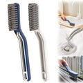 Household Multi-functional 2 in 1 Wall Brick Floor Slit Clamp Bristle Window groove Gap Cleaning Brush