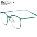 Borregls Titanium Glasses Frame Men Brand Designer Lightweight High Quality Square Eyeglasses Japanese Optical Eyewear 185724