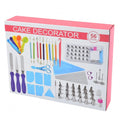 56PCS Cake Cream Spatula Measuring Spoon Decorating Accessories Mouth Baking Set Cake Decorating Kit