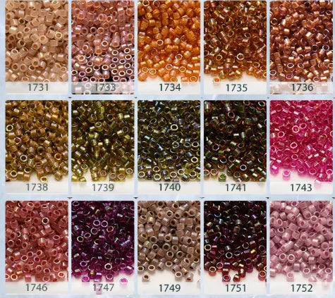 Miyuki Delica Beads 1.6 mm [18 Color Inside Dyed 4]10g Pack