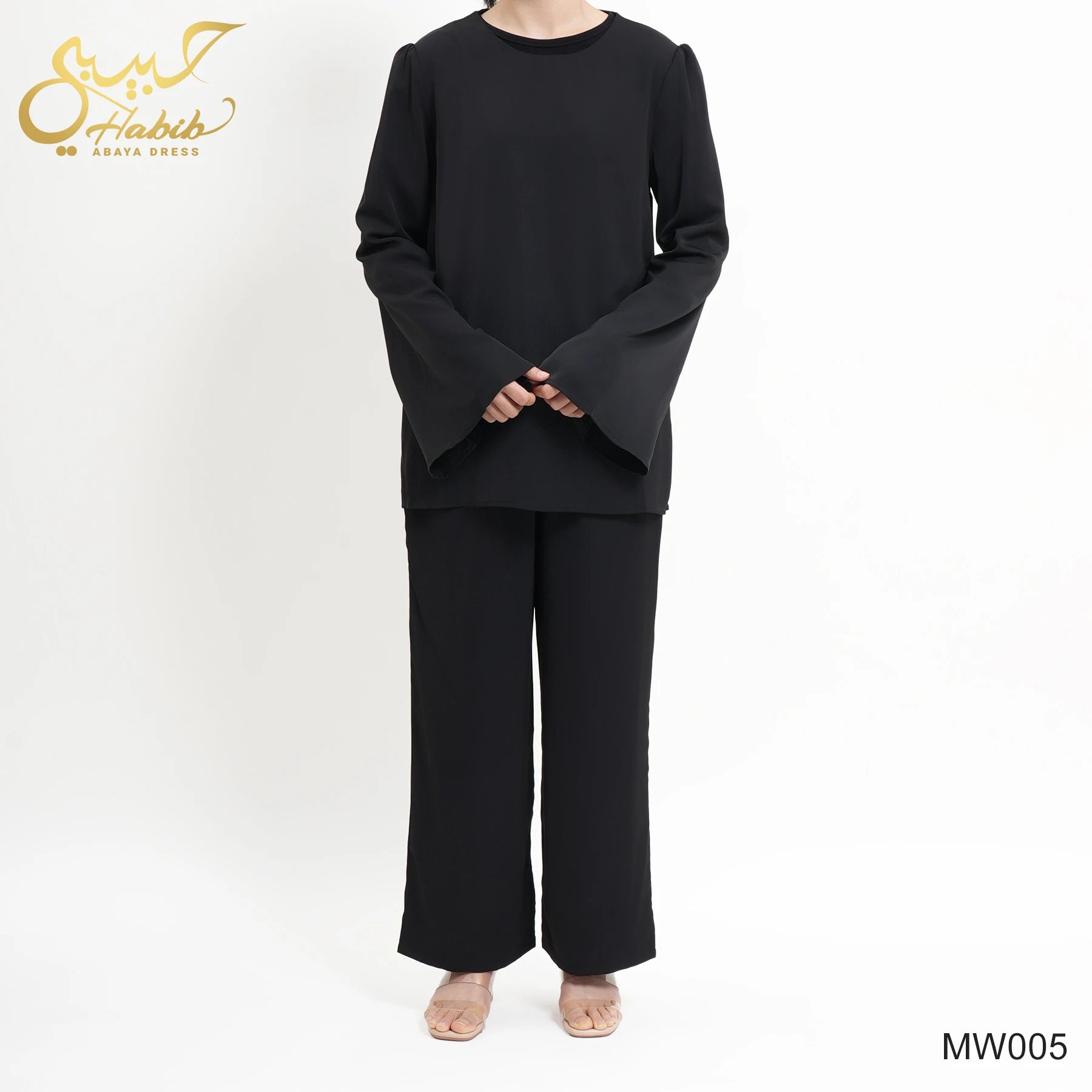 Habib 2026 Islamic Clothing New Suit 2 Piece Set Casual Style Elegant Suit Pants Set Muslim Women Modest Muslim Pants Top Set