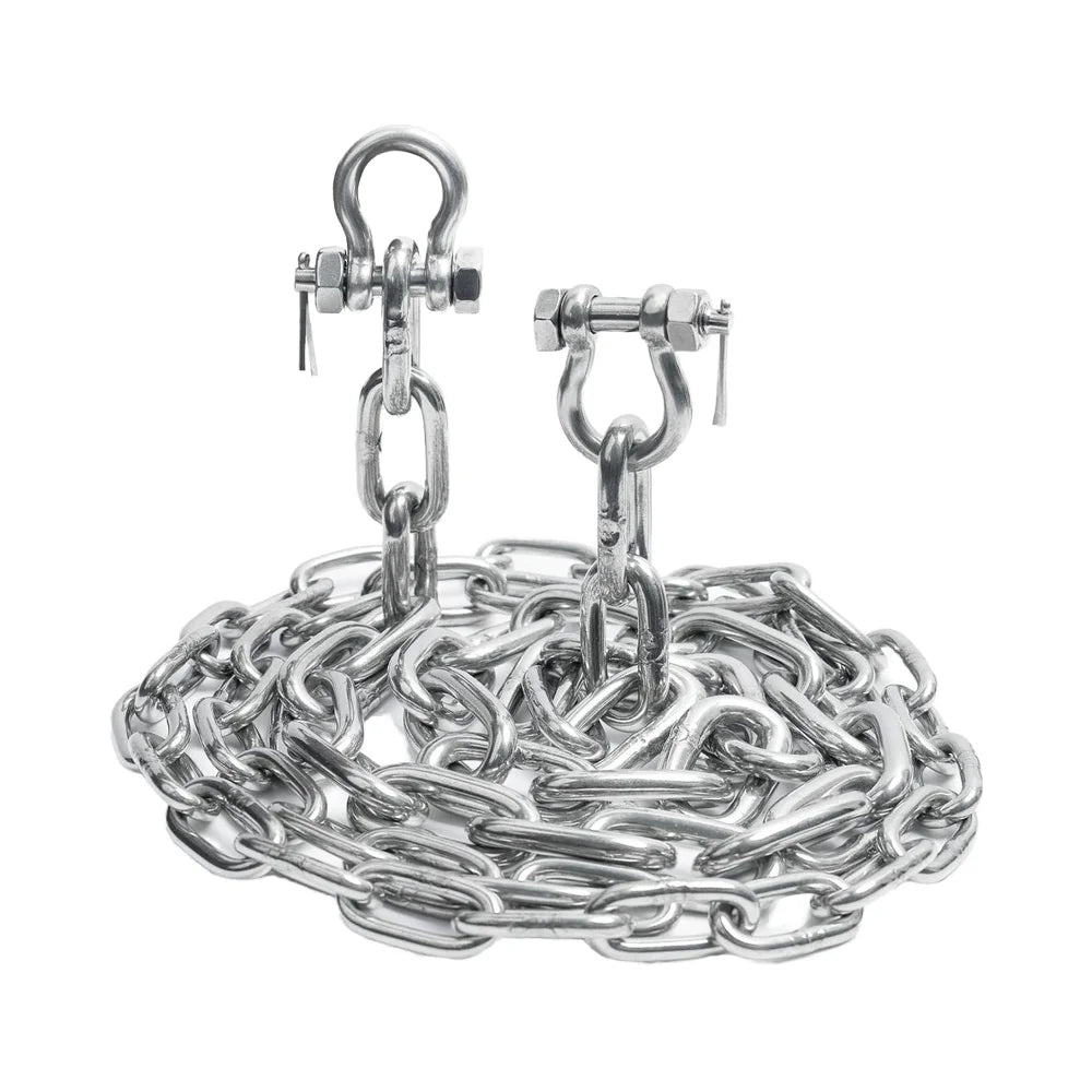 Heavy-Duty 316 Marine Grade Stainless Steel Anchor Chain Kit for Boats 1/4\" 5/16\" Anchor Lead Chain 2 Anti-Off Drag Chain