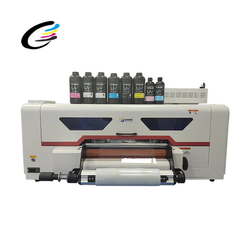 Fcolor A3 Crystal Film Transfer Sticker Printing and Laminating Machine 2 in 1 UV DTF Printer With Laminator