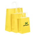 Custom Logo Eco-Friendly Small Brown/White Kraft Paper Gift Bags with Handles for Supermarket Use-Packing Clothing Shoes Gifts