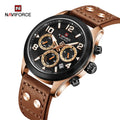 NAVIFORCE 1006 Stainless Steel Men Field Watch Solar Chronograph Herren Uhr Pilot Vintage Watches Manufacturer in China Trade