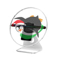 Small 30 cm Desktop 4K 3D Advertising Fan WiFi App Controlled Rotating Logo and Signage 3D Holographic Projector