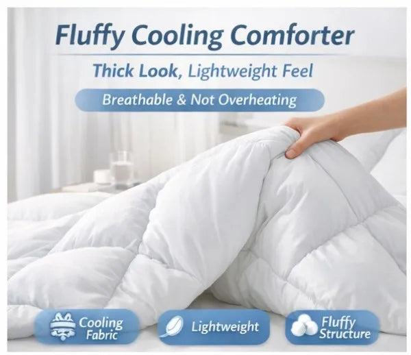 Lightweight Thick Cooling Quilt Fluffy High Loft Comforter Breathable Spring Fall Bedding Custom Size OEM ODM