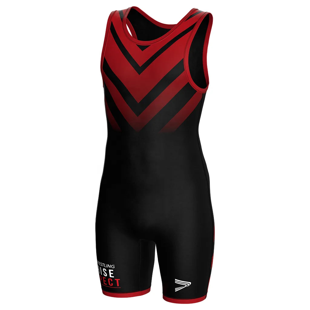 V Pattern Men's Powerlifting Singlet Standard Wrestling Uniform Spandex Martial Art Gear OEM Service Available