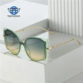Teenyoun Brand Designer Vintage Fashion Retro Small Frame Cat Eye Square Butterfly Metal Hinge Colorful Sun Glasses